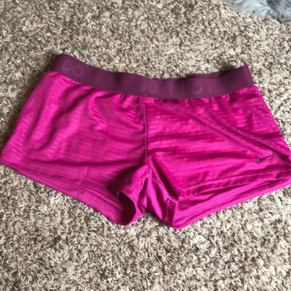 Nike dri fit shorts with back pocket